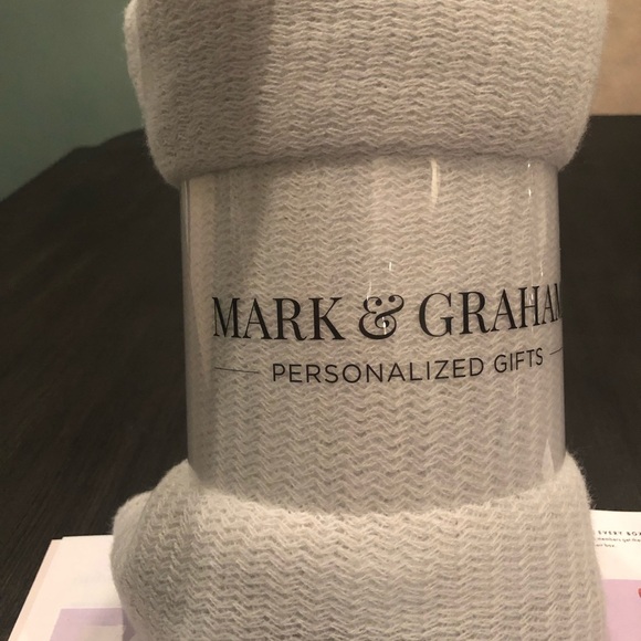 Mark & Graham Colorblock Grey Throw - Picture 4 of 4